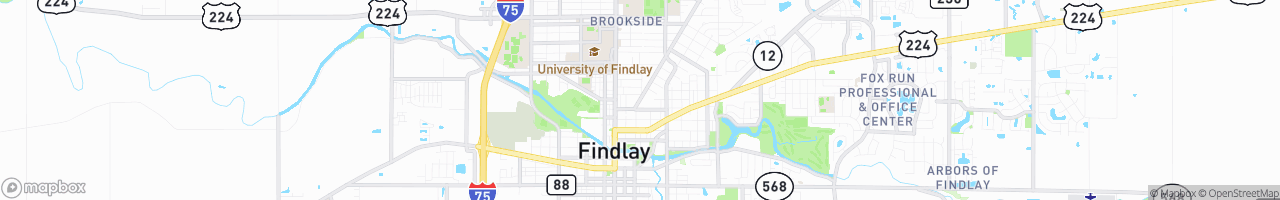 Findlay Transmission Service Center - map