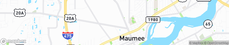 Maumee - map