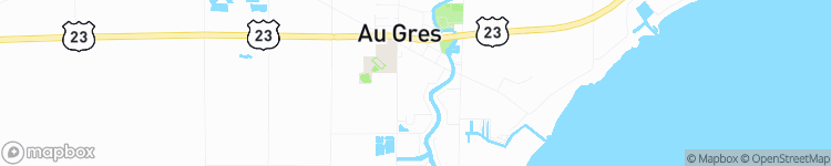 Au Gres - map