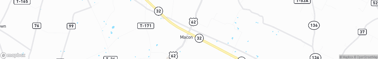Macon 1st Stop - map