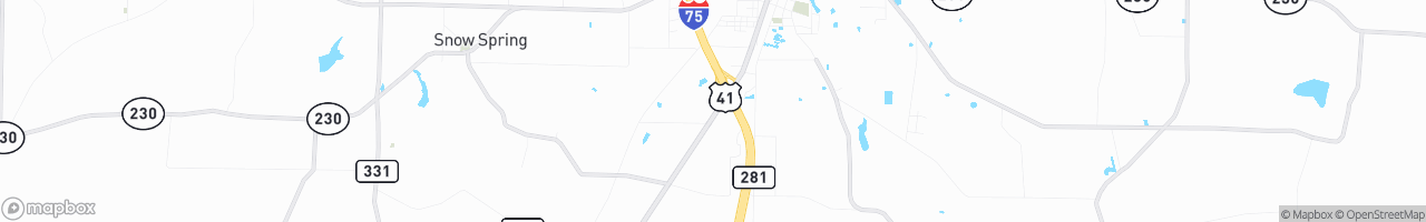 All State Truck Stop - map