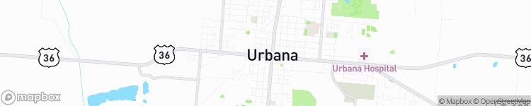 Urbana - map