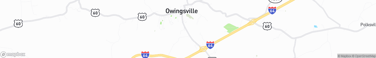 Owingsville - map