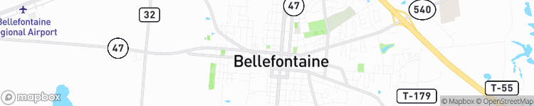 Bellefontaine - map