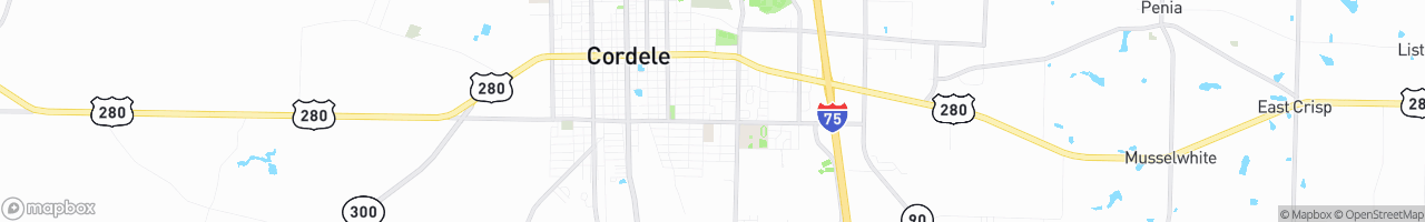 Cordele - map