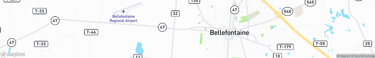 NEX Bellefontaine - map