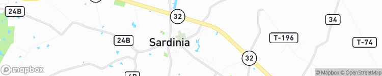 Sardinia - map
