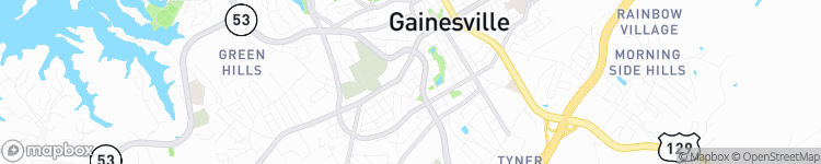 Gainesville - map