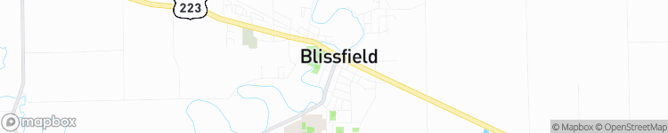 Blissfield - map