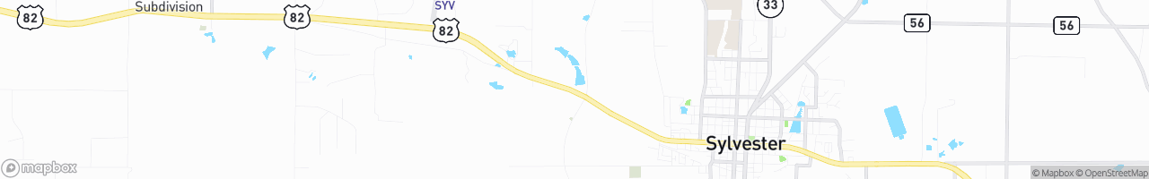 Webb's Truck Stop - map