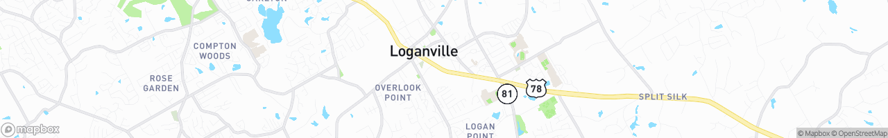 Loganville - map