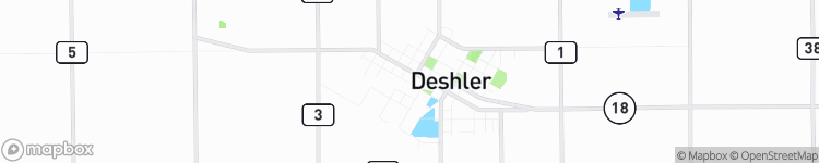 Deshler - map