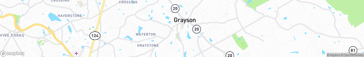 Grayson - map