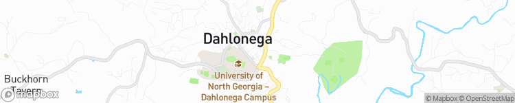 Dahlonega - map