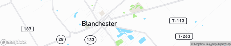 Blanchester - map