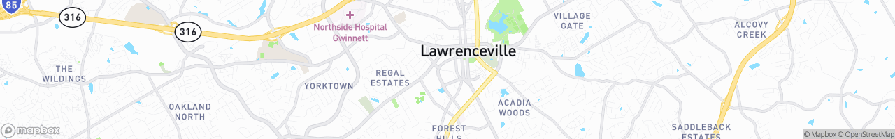 Lawrenceville - map