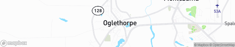 Oglethorpe - map