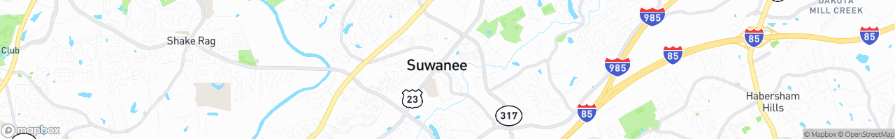 Suwanee - map