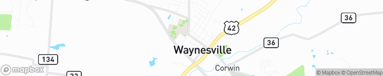 Waynesville - map