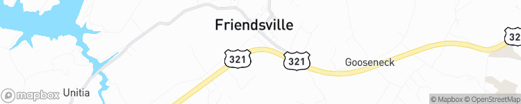 Friendsville - map