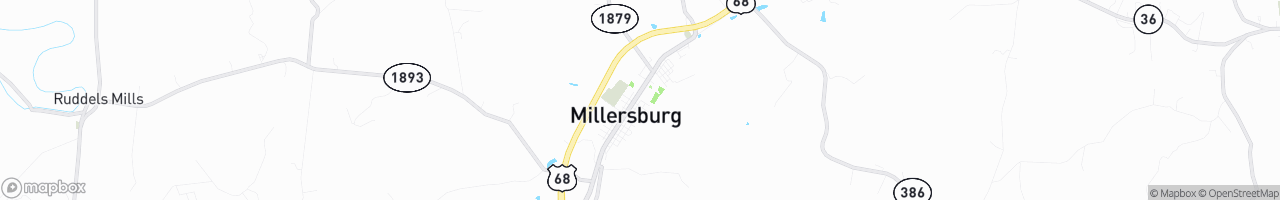 Millersburg - map