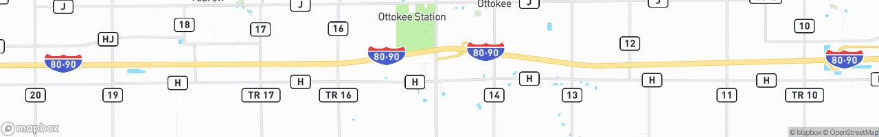 Turnpike Shell Fuel Stop - map