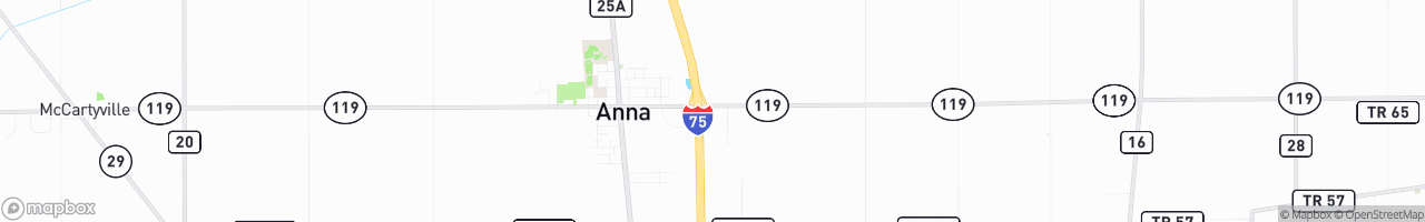 Anna Truck Stop - map