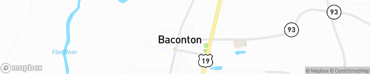 Baconton - map