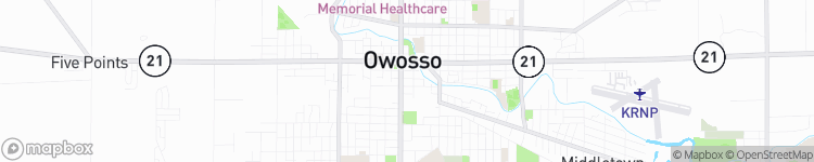 Owosso - map