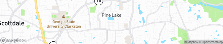 Pine Lake - map