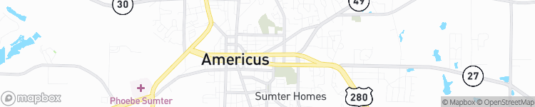 Americus - map