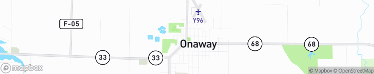 Onaway - map