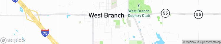 West Branch - map
