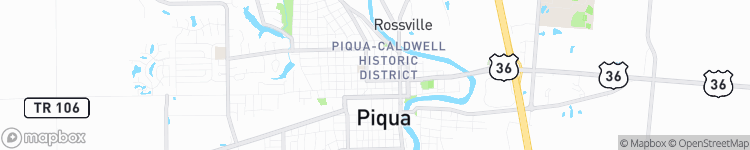 Piqua - map