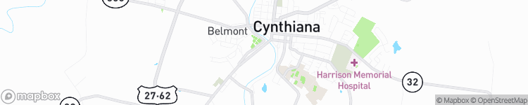 Cynthiana - map