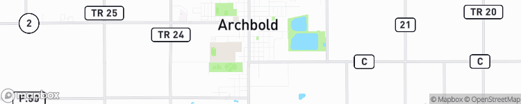 Archbold - map