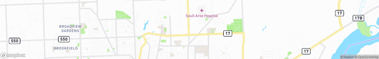 Sault Ste Marie Ultramar Cardlock - map