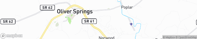 Oliver Springs - map