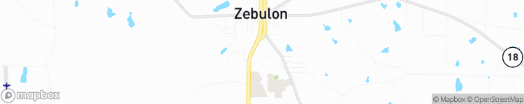 Zebulon - map