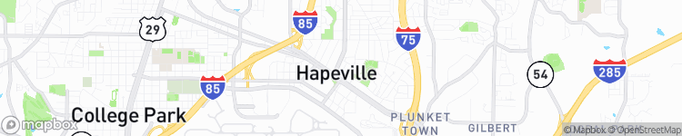 Hapeville - map