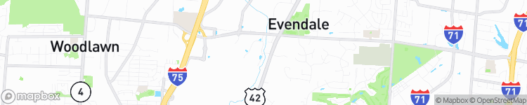 Evendale - map