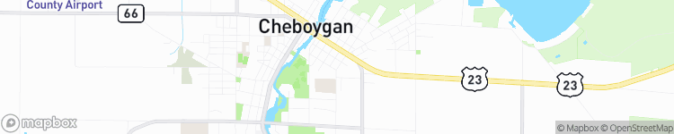 Cheboygan - map
