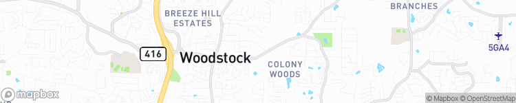 Woodstock - map
