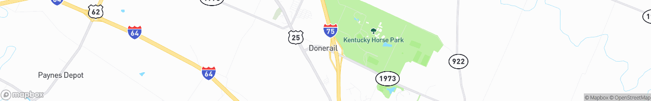Donerail Travel Center - map