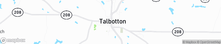 Talbotton - map