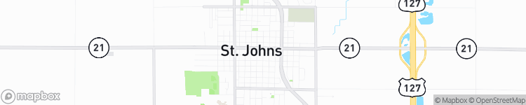 Saint Johns - map