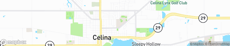 Celina - map