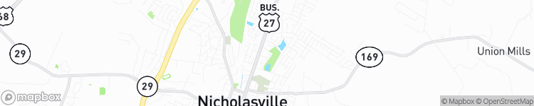 Nicholasville - map