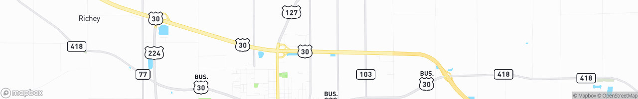 Conrad's Better Truck Stop - map