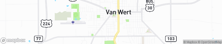 Van Wert - map